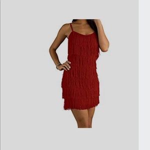 BABEYOND red flapper dress